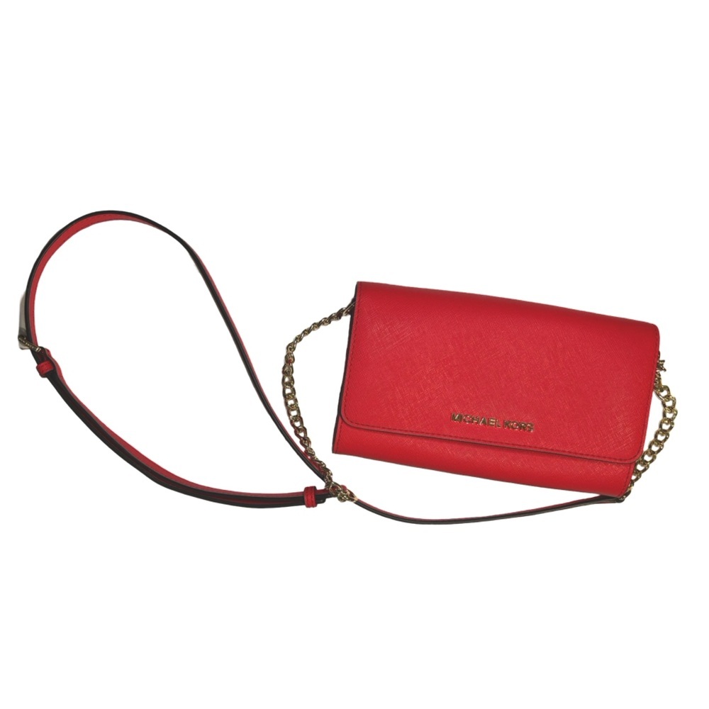 Michael Kors Jet Set Travel Red Crossbody Bag